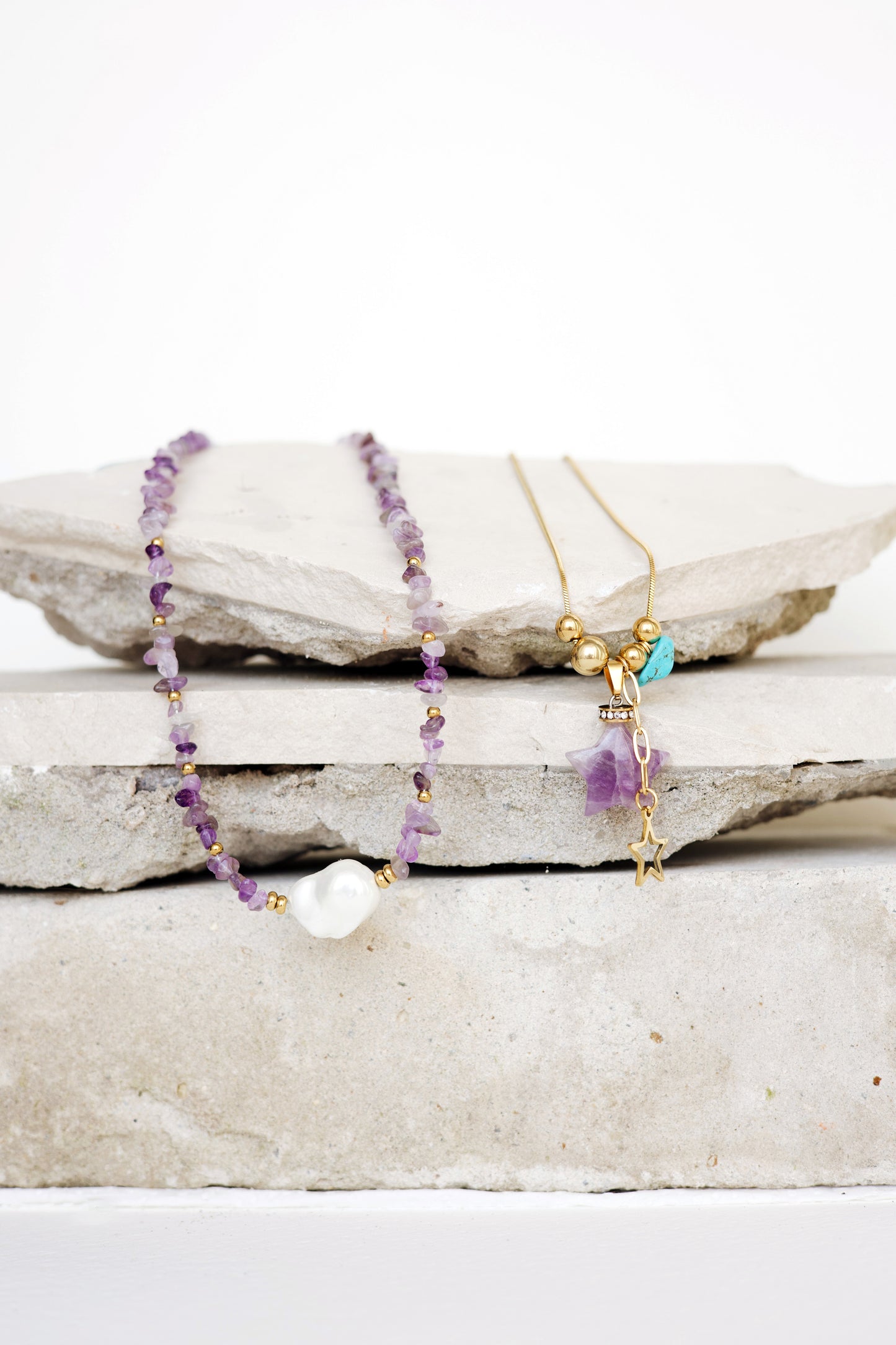 Purple Star Set Ogrlica