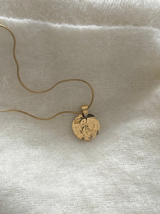 Ogrlica od Čelika sa Fotografijom