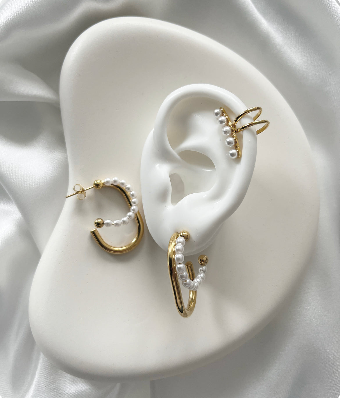 Ear Cuff Naušnice Od Bisera