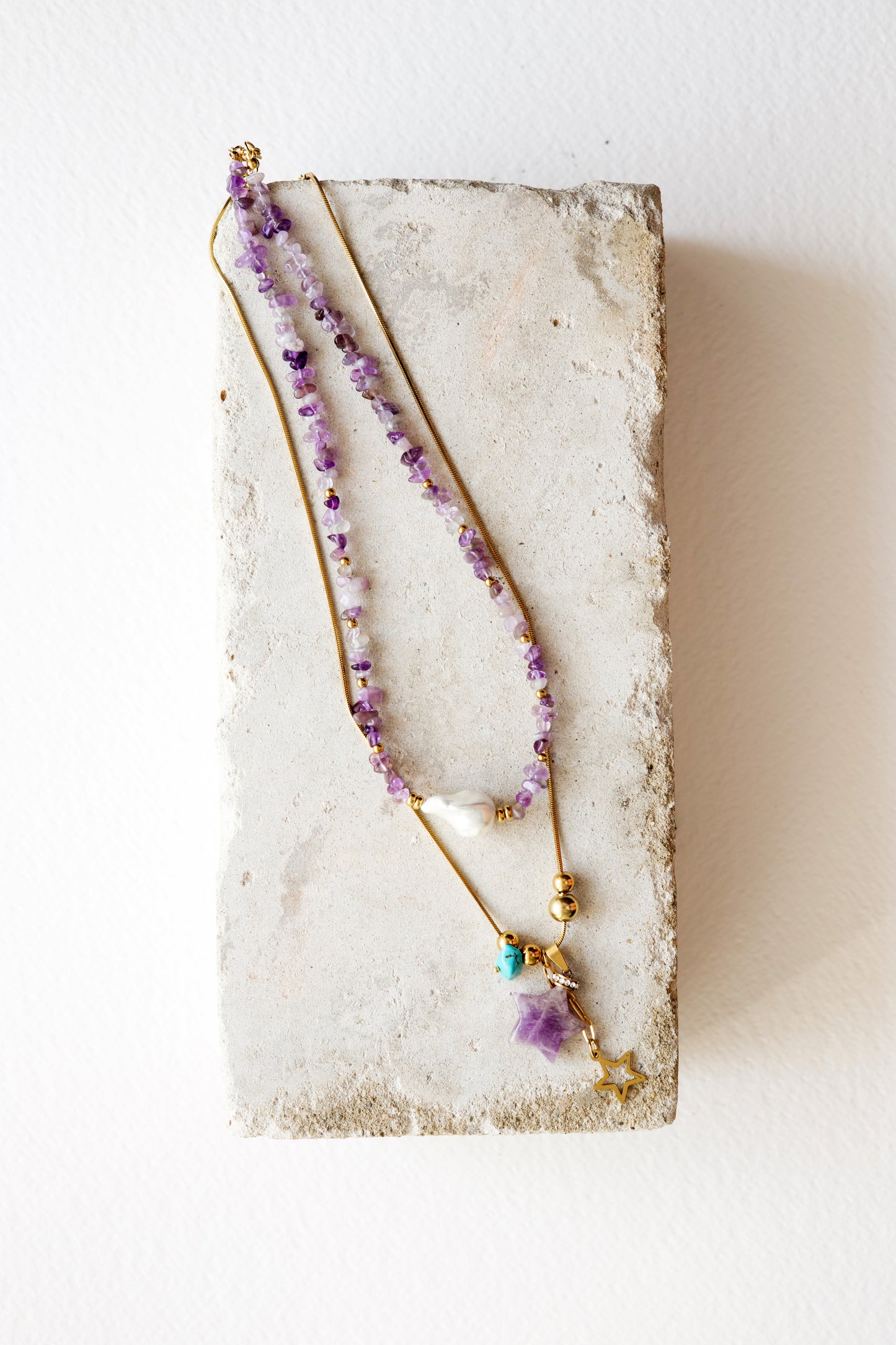 Purple Star Set Ogrlica